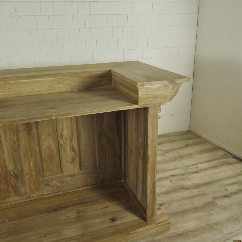 Theke Tresen Regal Bella Teakholz 2,31 m