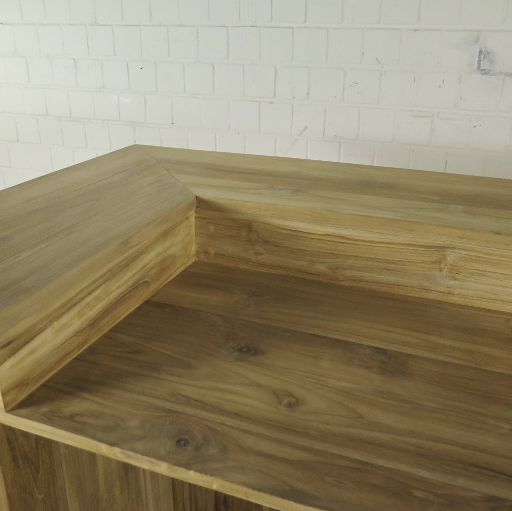 Theke Tresen Regal Bella Teakholz 2,31 m