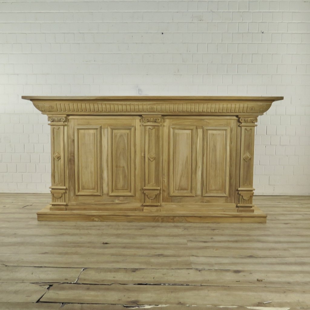 Theke Tresen Regal Bella Teakholz 2,31 m