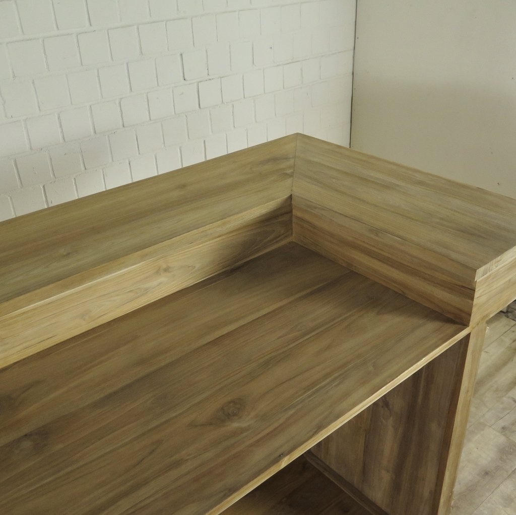 Theke Tresen Regal Bella Teakholz 2,31 m