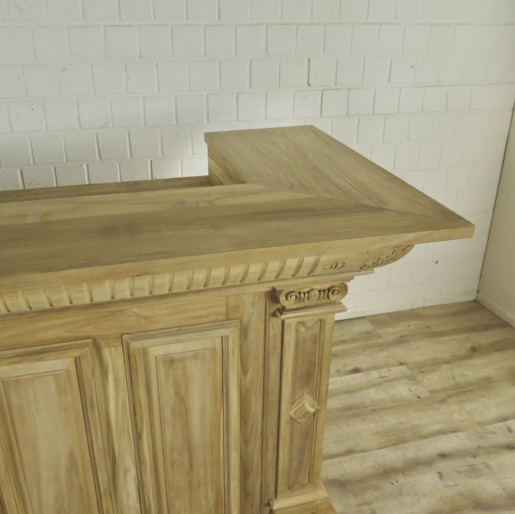 Theke Tresen Regal Bella Teakholz 2,31 m