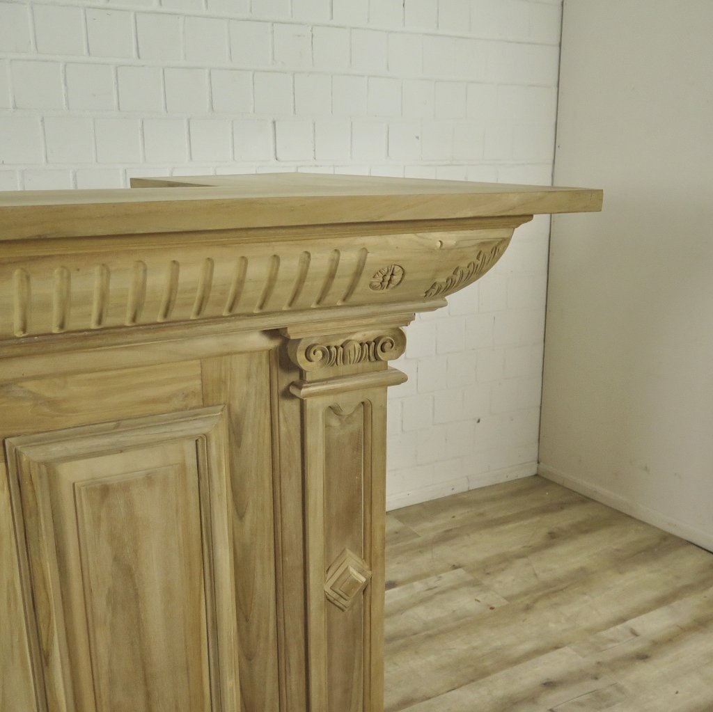 Theke Tresen Regal Bella Teakholz 2,31 m
