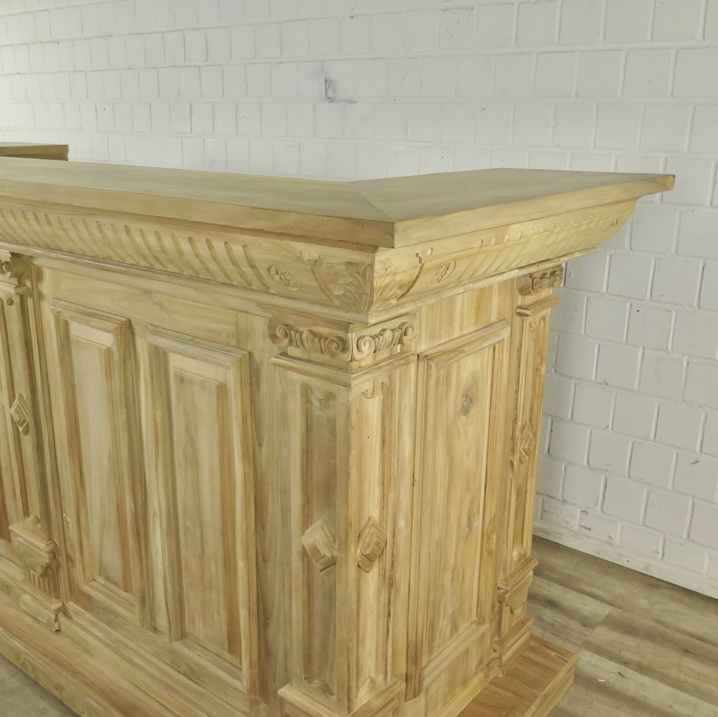 Theke Tresen Regal Bella Teakholz 2,31 m