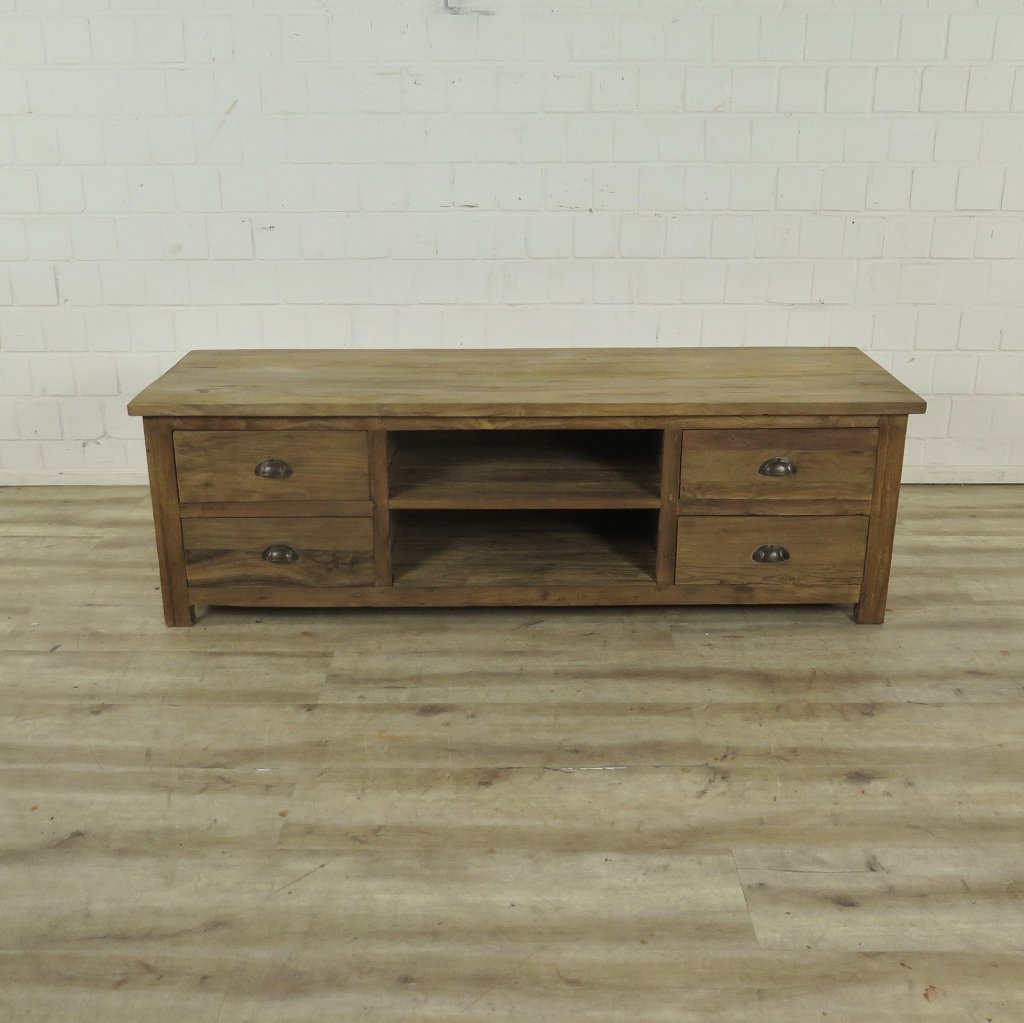TV-Möbel Lowboard Sideboard Teakholz 1,60 m