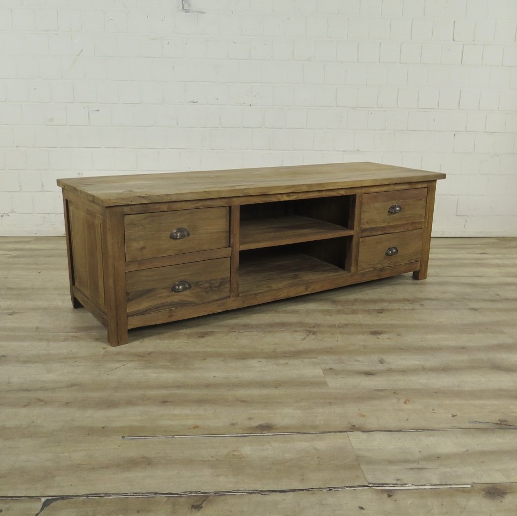 TV-Möbel Lowboard Sideboard Teakholz 1,60 m
