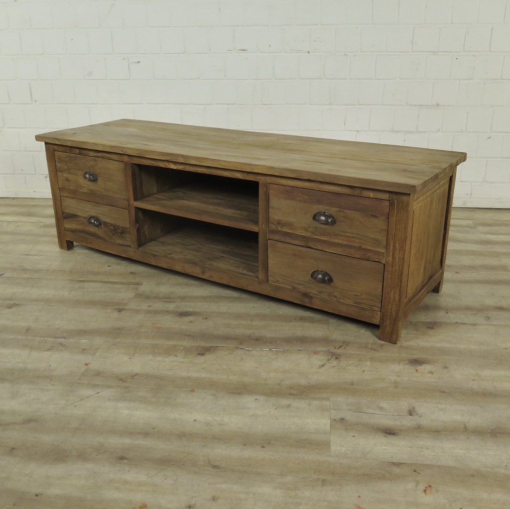 TV-Möbel Lowboard Sideboard Teakholz 1,60 m