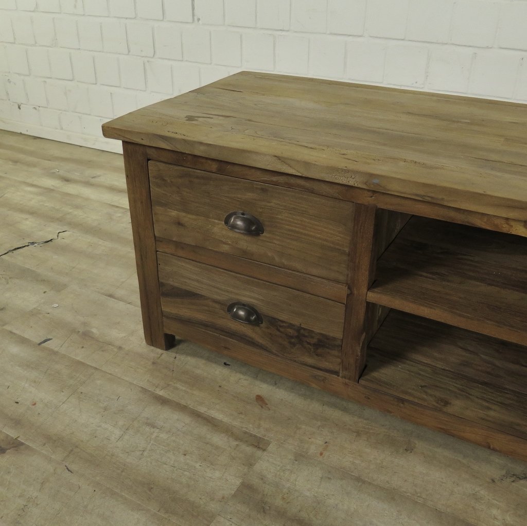 TV-Möbel Lowboard Sideboard Teakholz 1,60 m