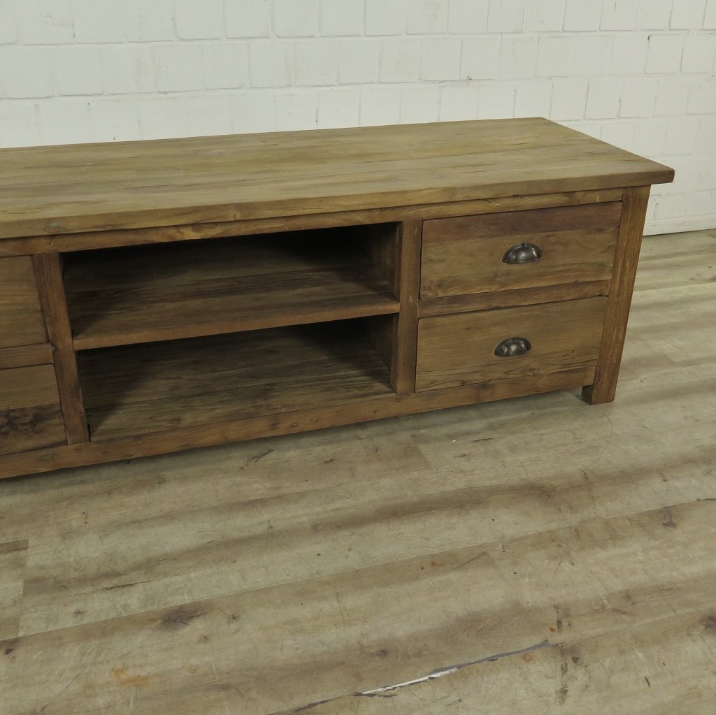 TV-Möbel Lowboard Sideboard Teakholz 1,60 m