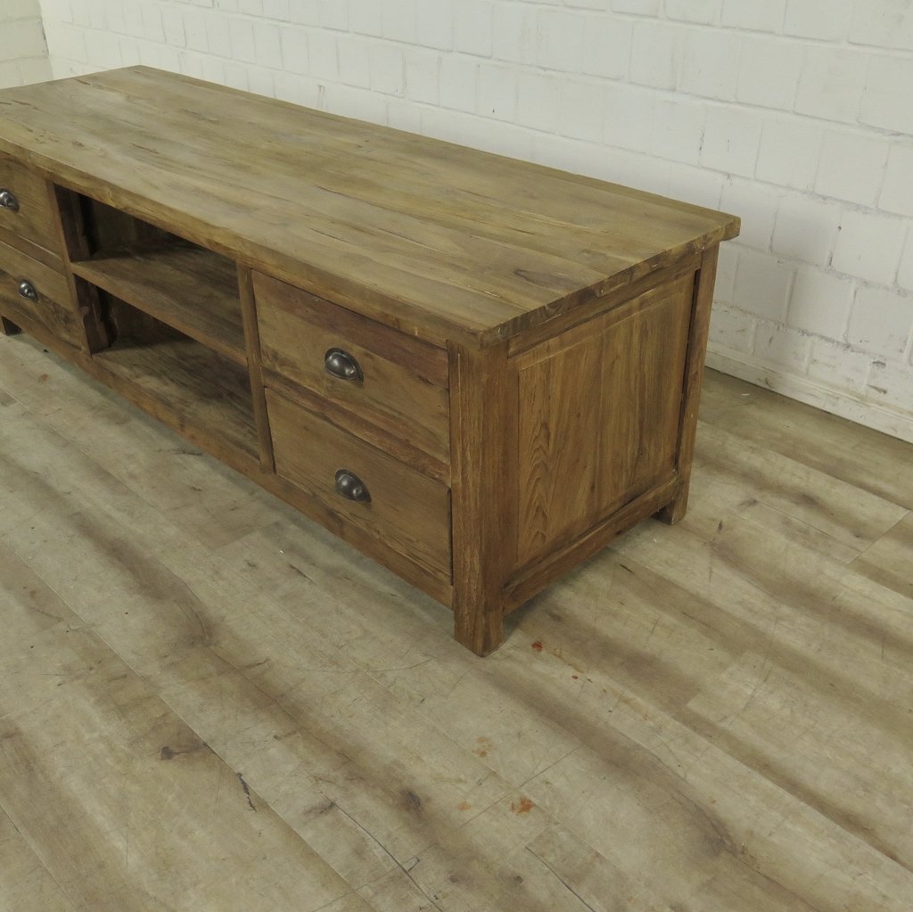 TV-Möbel Lowboard Sideboard Teakholz 1,60 m
