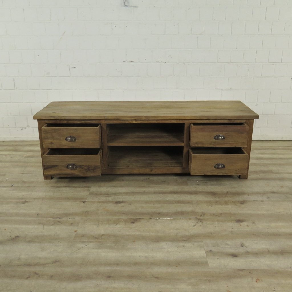 TV-Möbel Lowboard Sideboard Teakholz 1,60 m