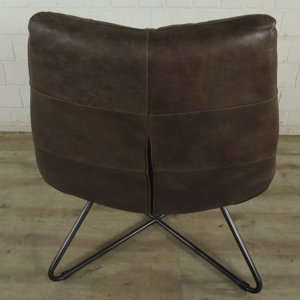 Sessel Leder Braun 0,76 m