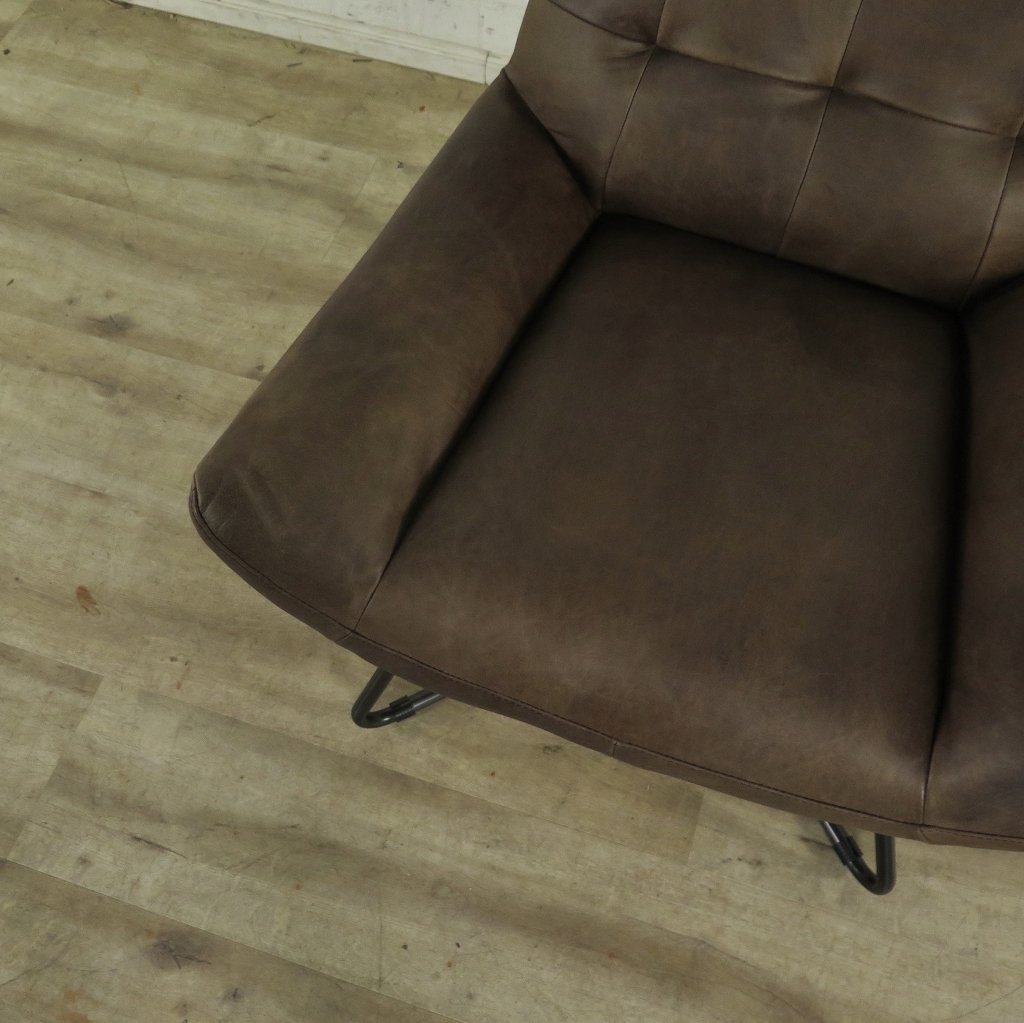 Sessel Leder Braun 0,76 m