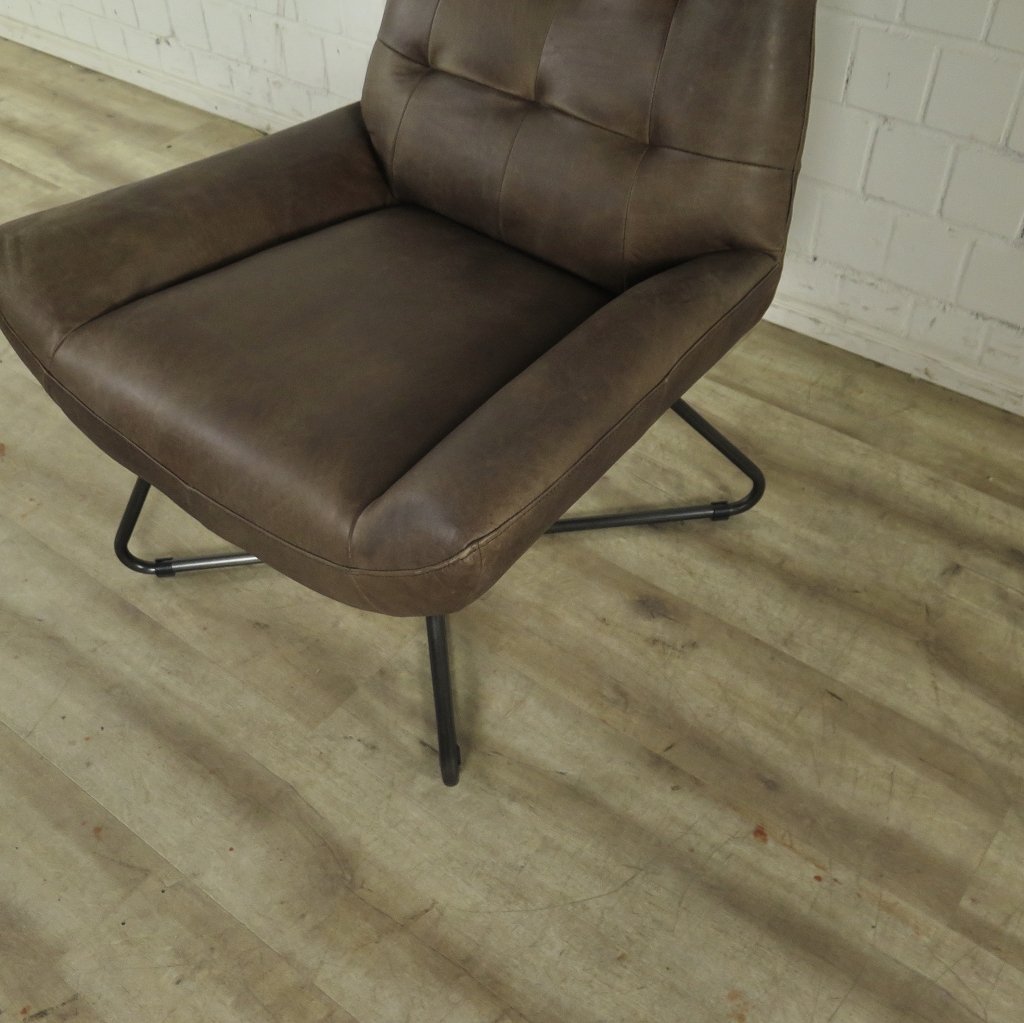 Sessel Leder Braun 0,76 m
