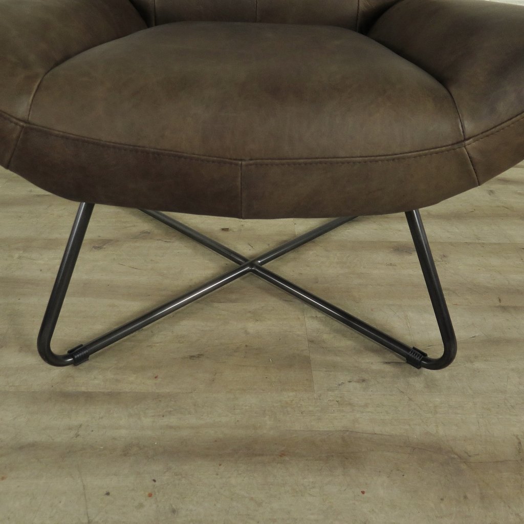 Sessel Leder Braun 0,76 m