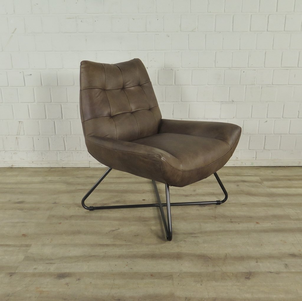 Sessel Leder Braun 0,76 m
