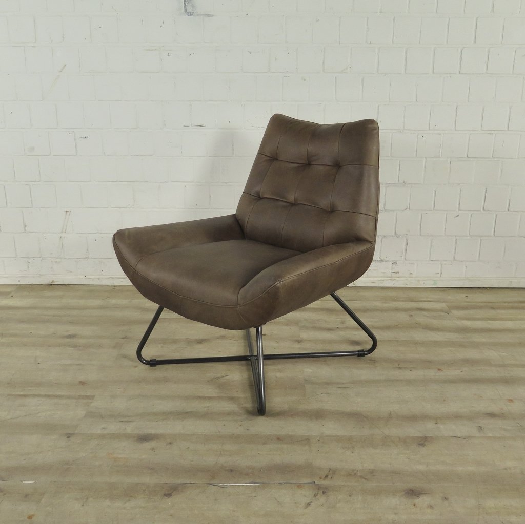 Sessel Leder Braun 0,76 m