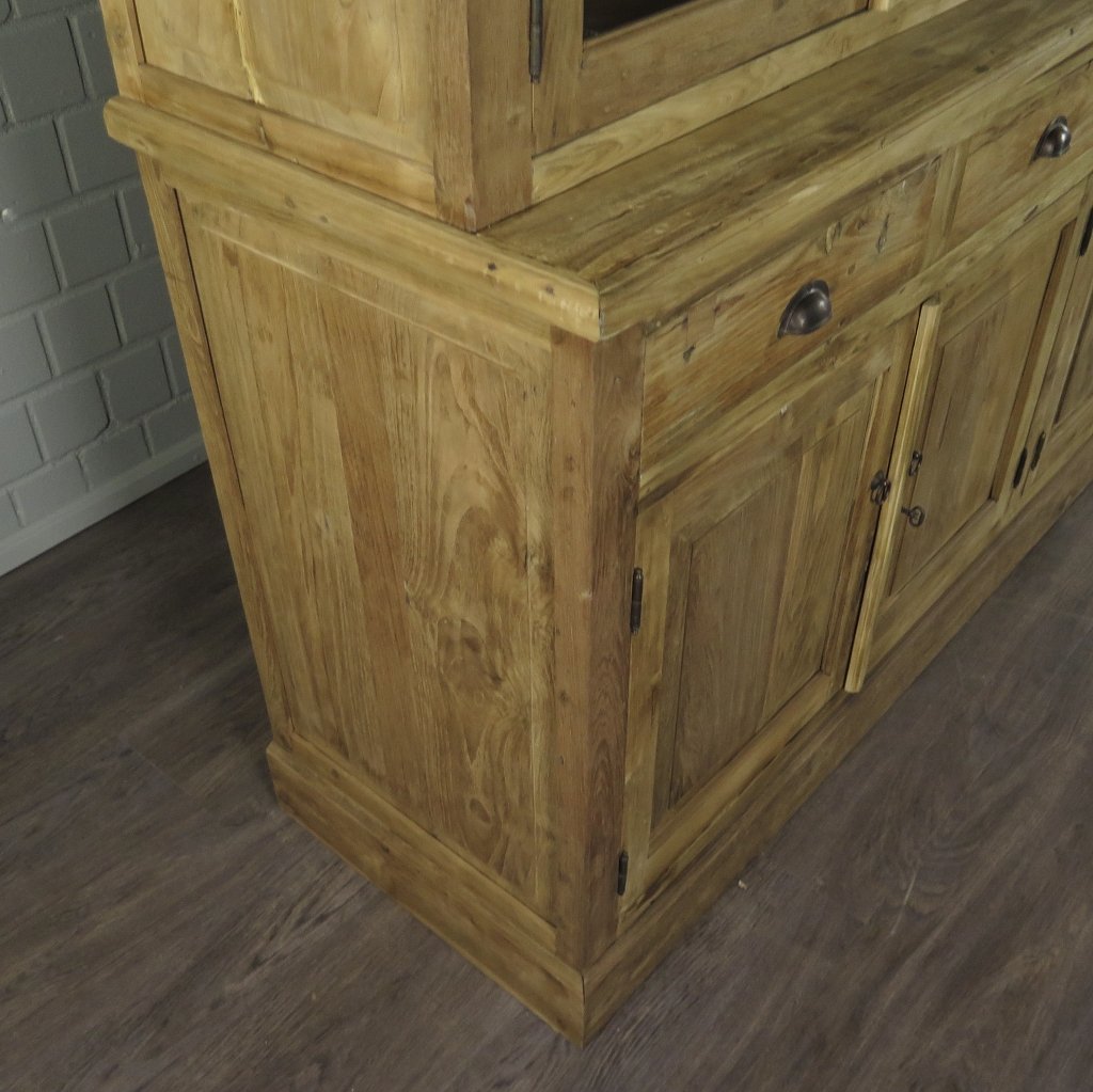 Vitrine Bücherschrank Teakholz 3,10 m