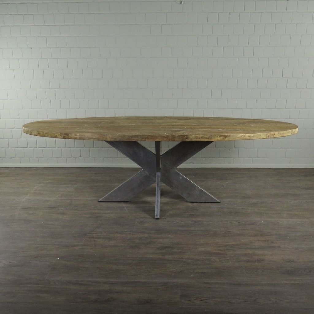 Esstisch Tisch Teakholz Oval 2,61 m x 1,10 m