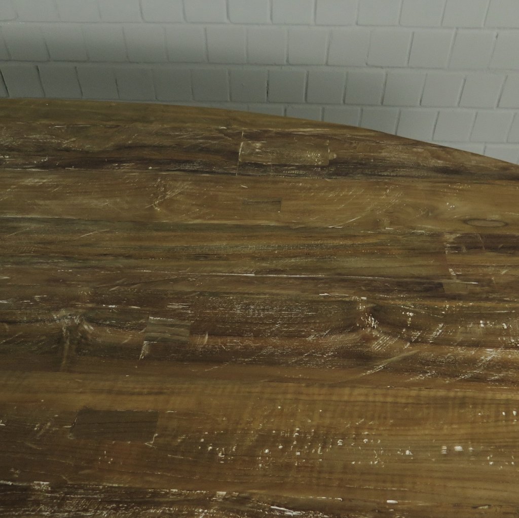 Esstisch Tisch Teakholz Oval 2,61 m x 1,10 m