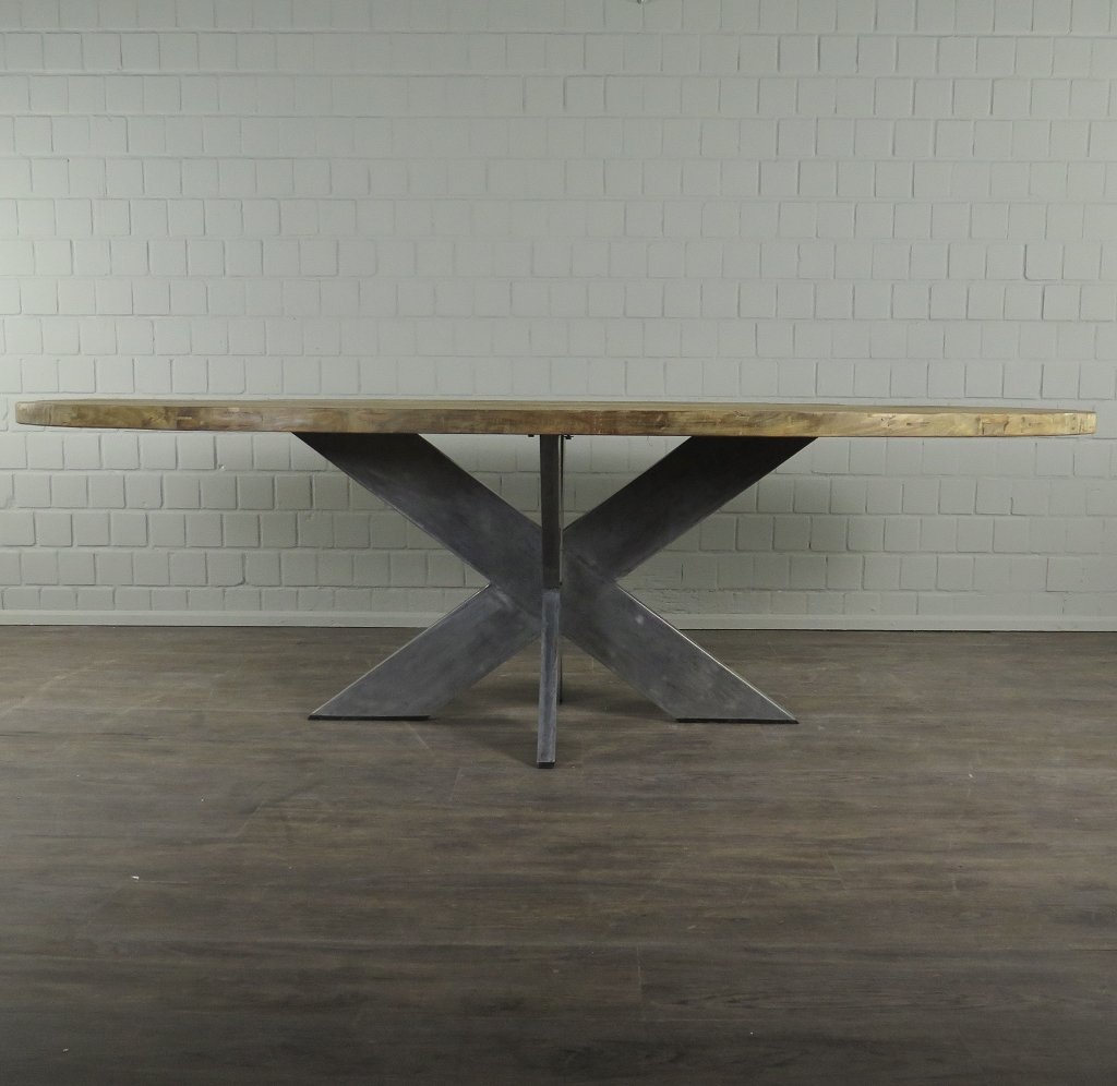 Esstisch Tisch Teakholz Oval 2,61 m x 1,10 m