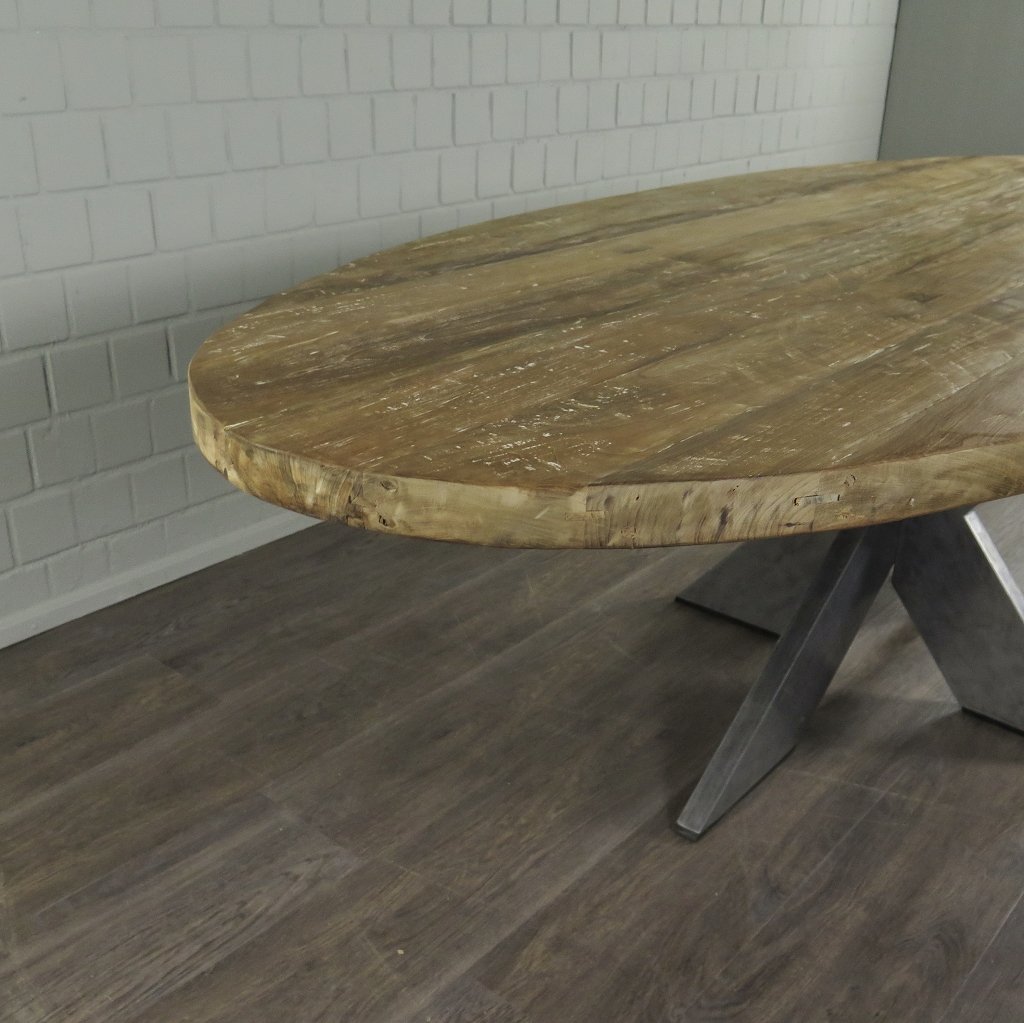 Esstisch Tisch Teakholz Oval 2,61 m x 1,10 m
