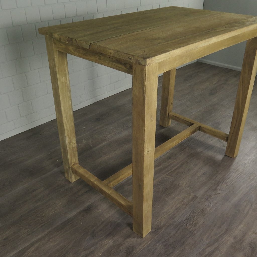 Stehtisch Teakholz 1,20 m x 0,80 m