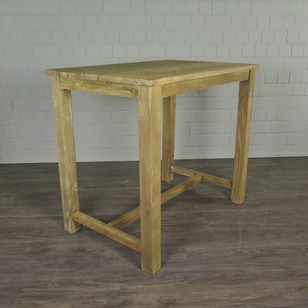 Stehtisch Teakholz 1,20 m x 0,80 m