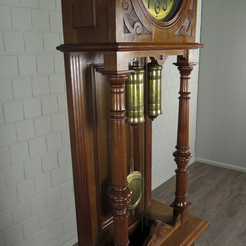 Standuhr Uhr Jugendstil 1920 Nussbaum