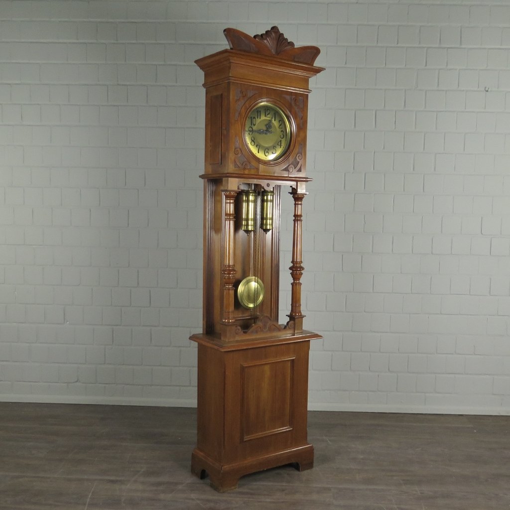 Standuhr Uhr Jugendstil 1920 Nussbaum 