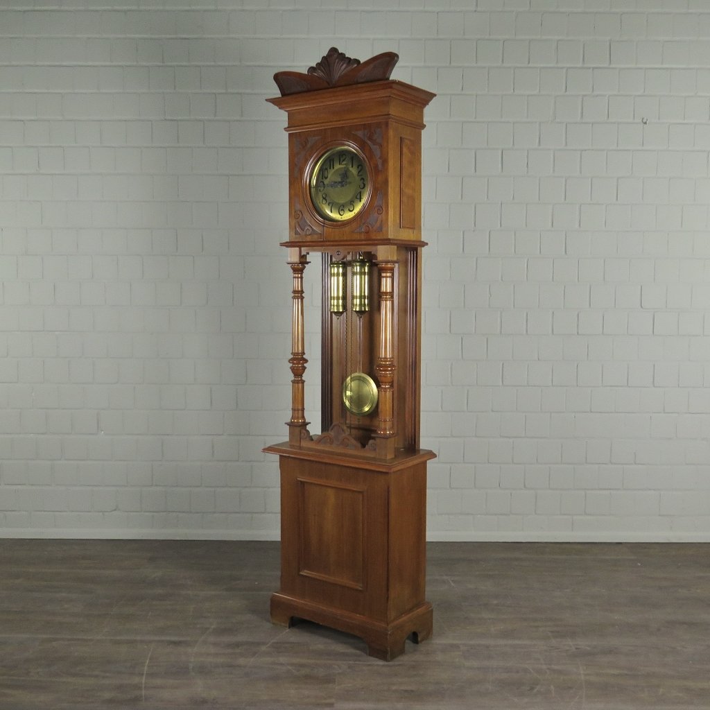 Standuhr Uhr Jugendstil 1920 Nussbaum