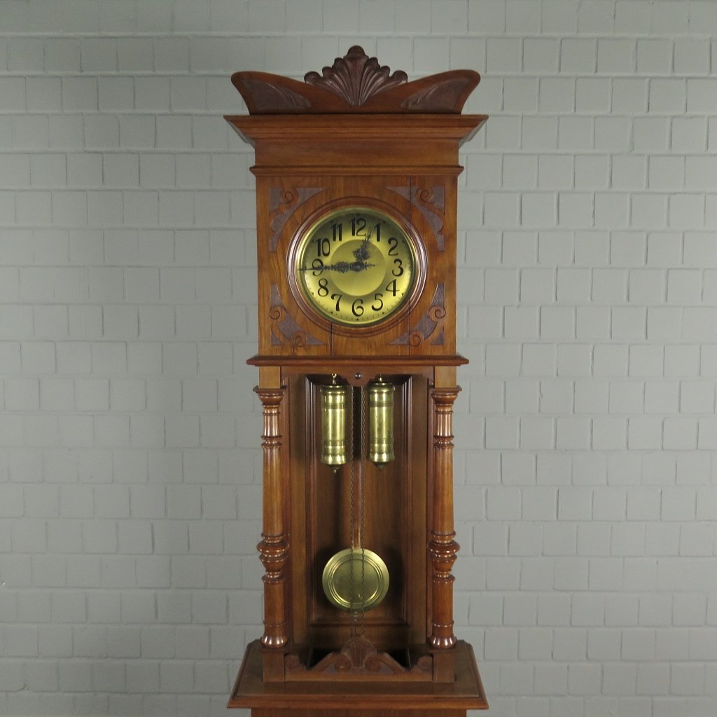 Standuhr Uhr Jugendstil 1920 Nussbaum