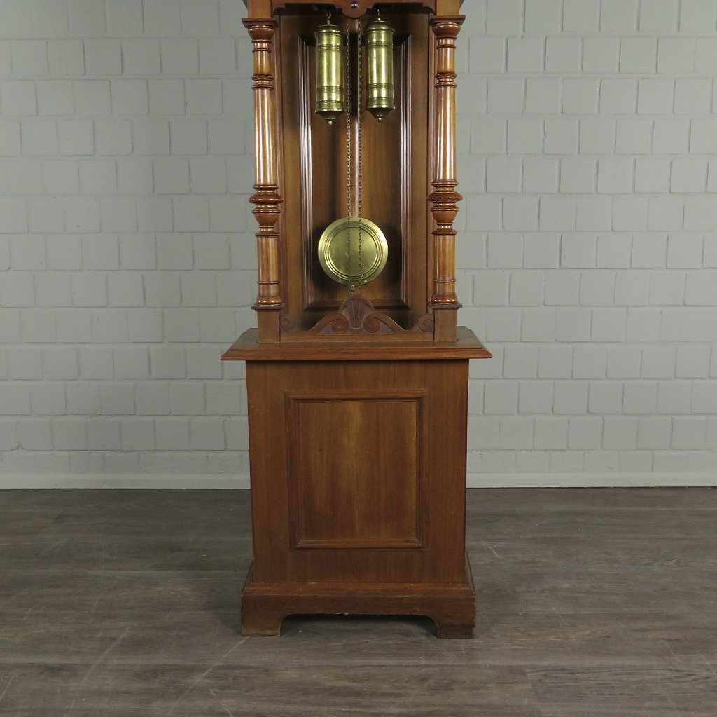 Standuhr Uhr Jugendstil 1920 Nussbaum