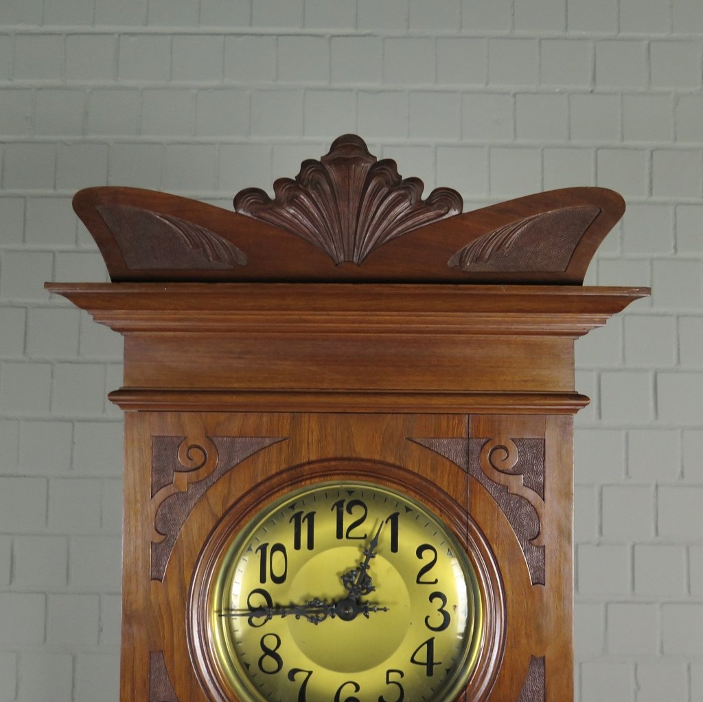 Standuhr Uhr Jugendstil 1920 Nussbaum