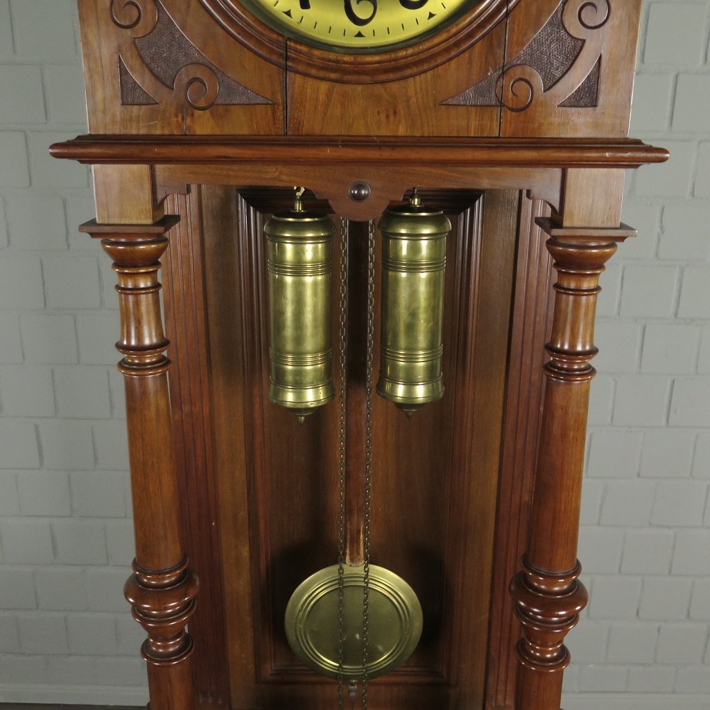 Standuhr Uhr Jugendstil 1920 Nussbaum