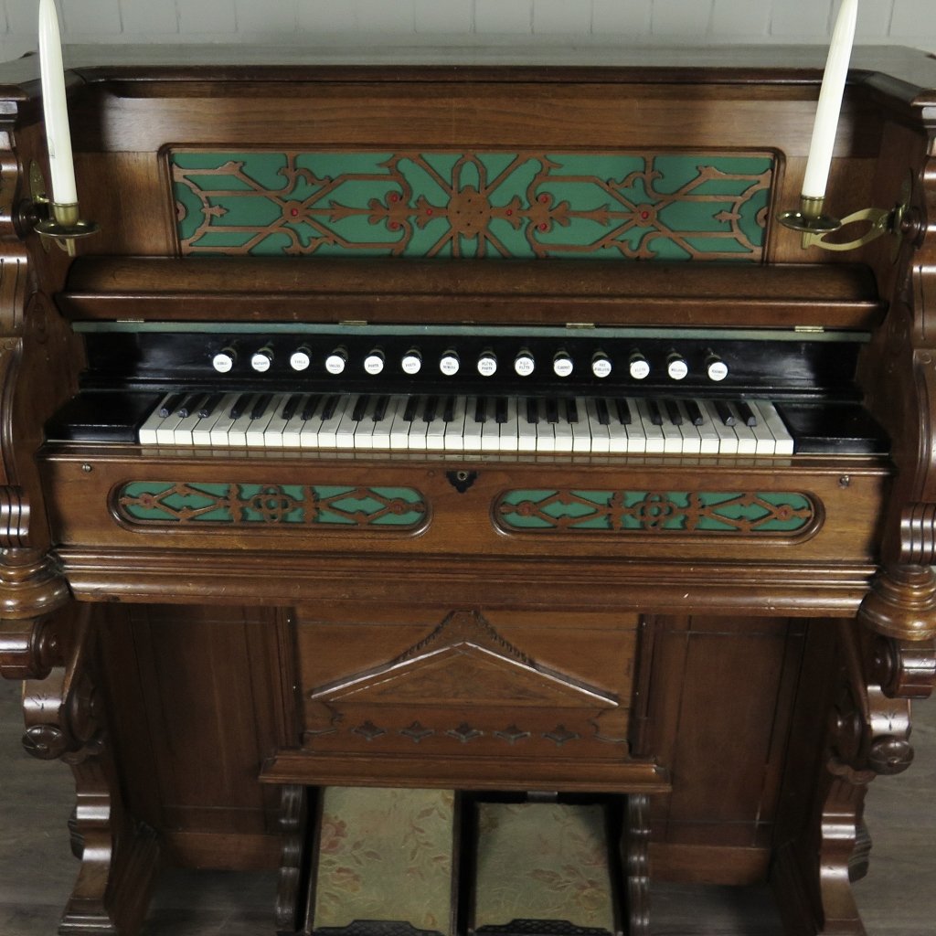 Estey Harmonium Orgel Gründerzeit 1879 Eiche