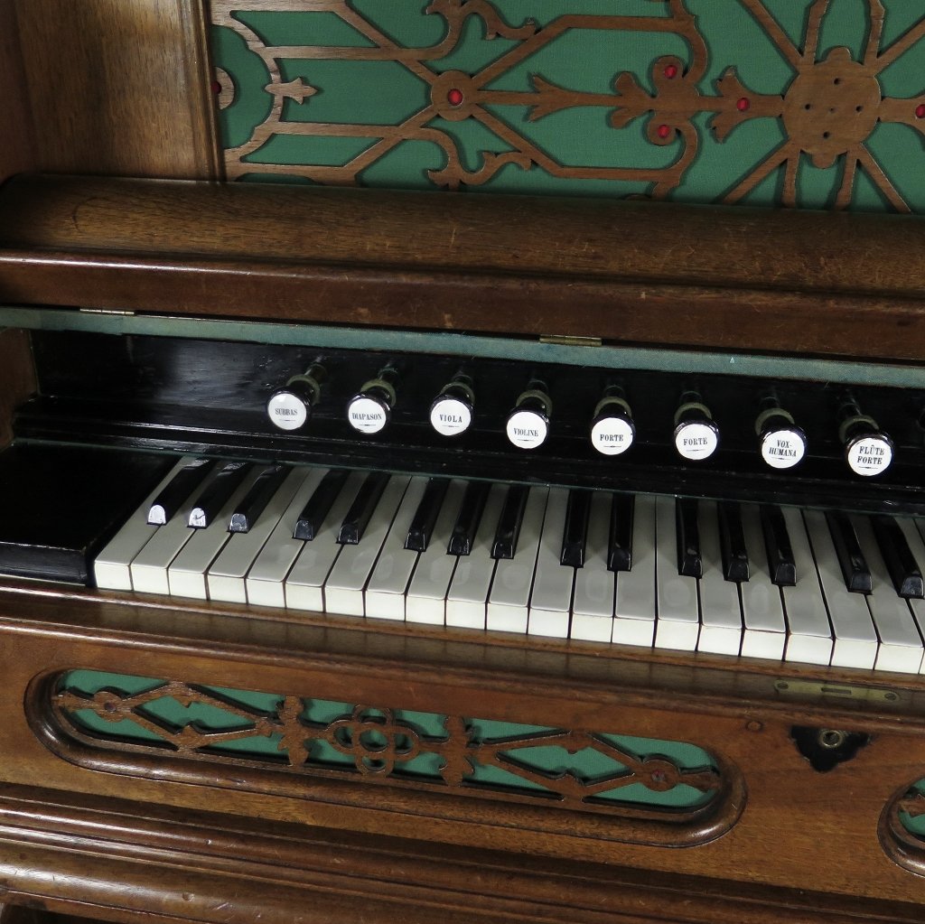 Estey Harmonium Orgel Gründerzeit 1879 Eiche