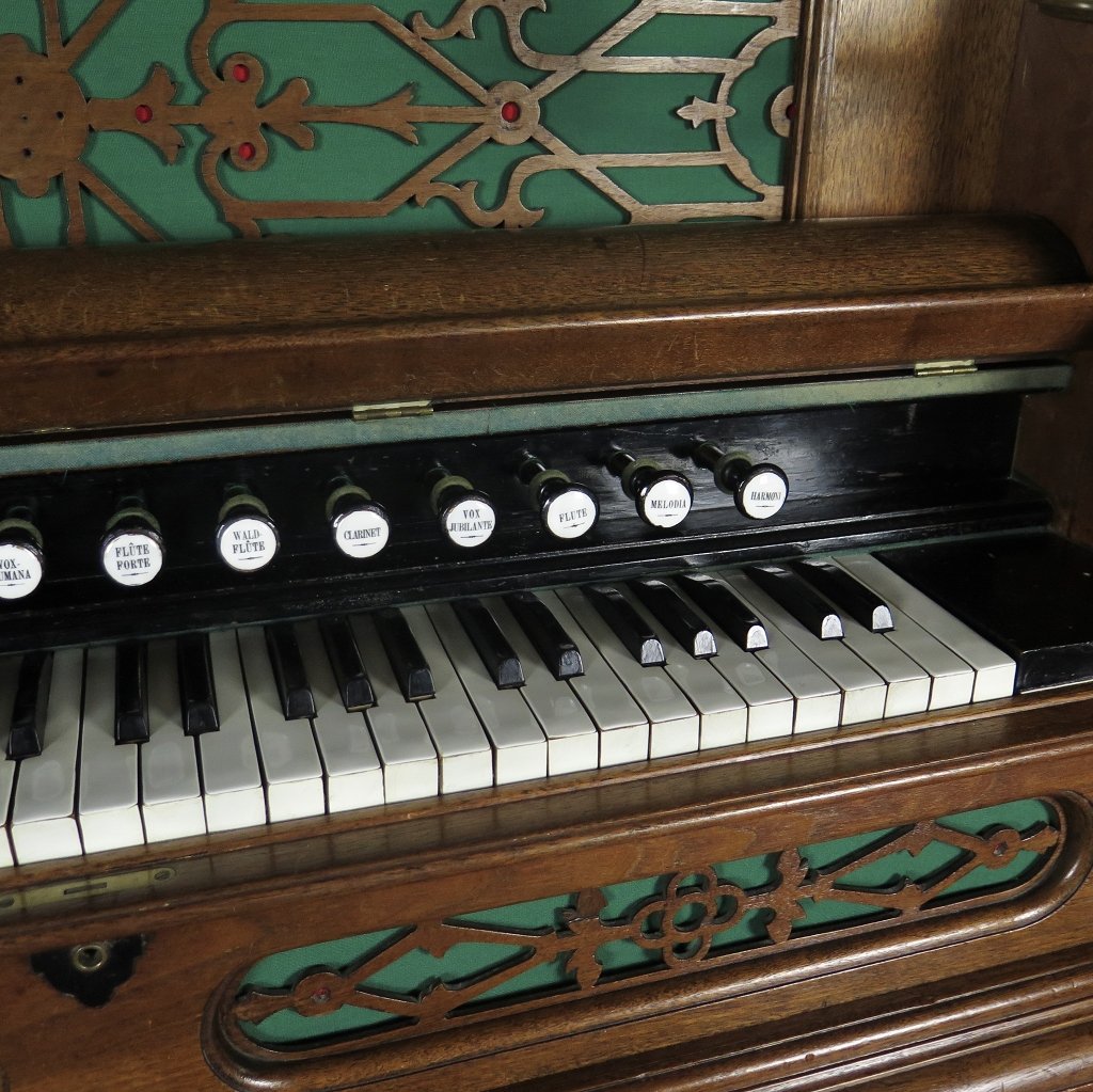 Estey Harmonium Orgel Gründerzeit 1879 Eiche