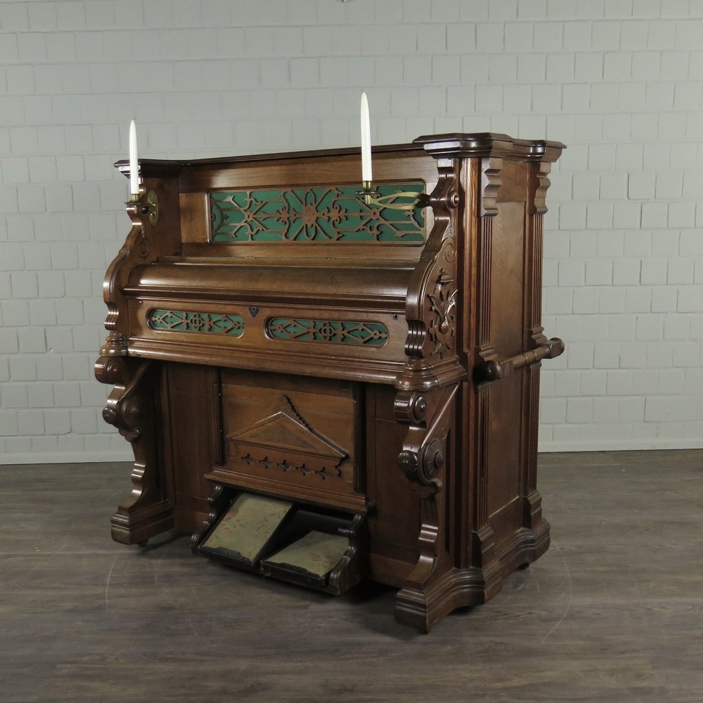 Estey Harmonium Orgel Gründerzeit 1879 Eiche