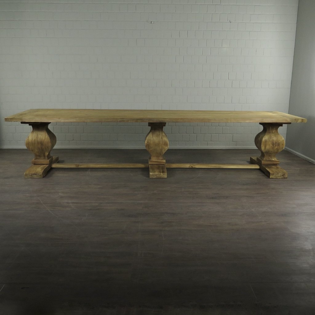 Tisch Esstisch Teakholz 3,60 m x 1,00 m