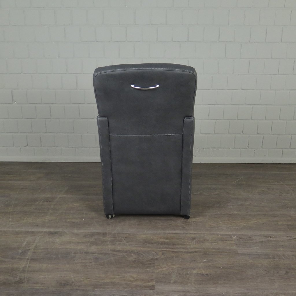 Stuhl / Sessel auf Rollen Grau Setpreis