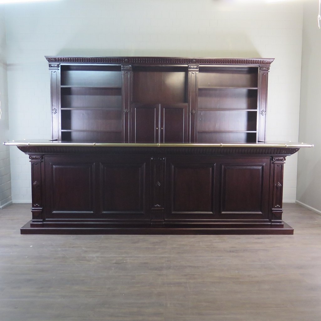 Theke Tresen Regal Bella Mahagoni 3,75 m