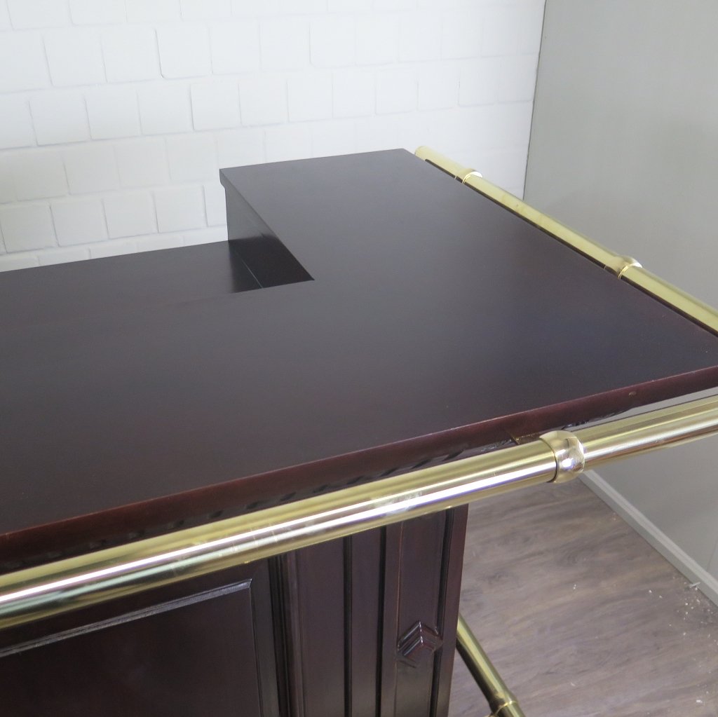 Theke Tresen Regal Bella Mahagoni 3,75 m