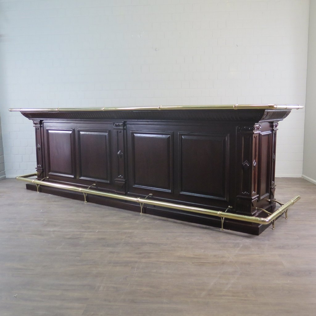 Theke Tresen Regal Bella Mahagoni 3,75 m