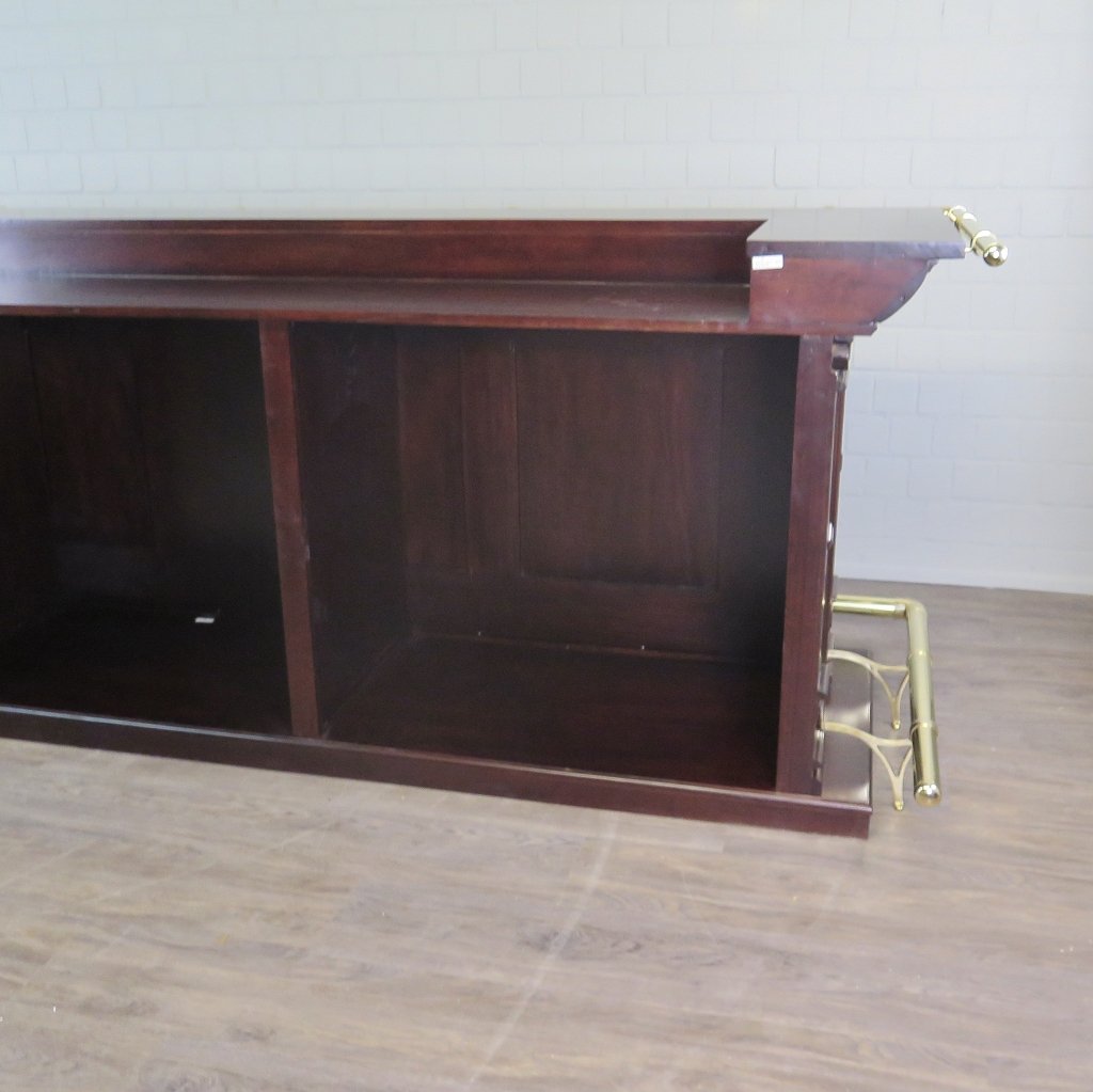 Theke Tresen Regal Bella Mahagoni 3,75 m