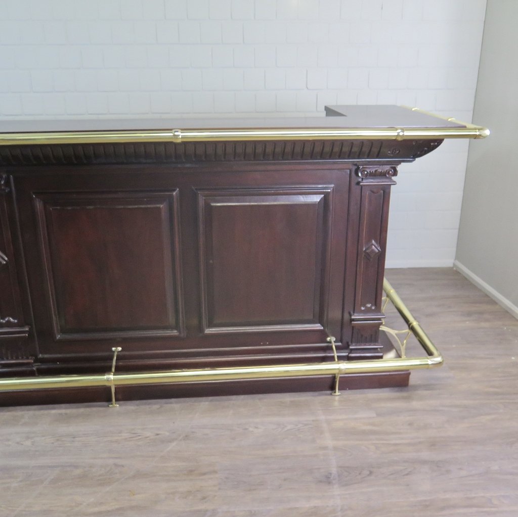 Theke Tresen Regal Bella Mahagoni 3,75 m
