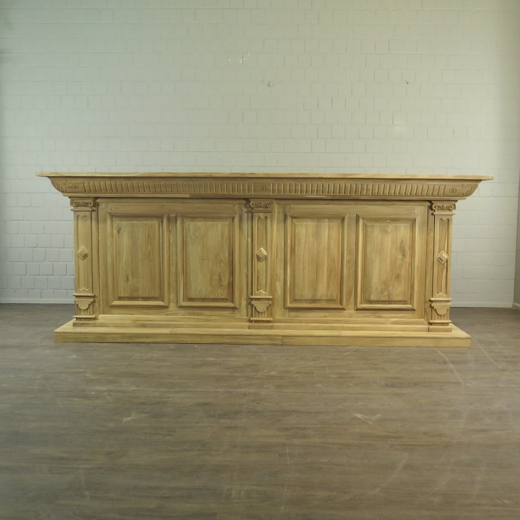 Theke Tresen Regal Bella Teakholz 3,00 m