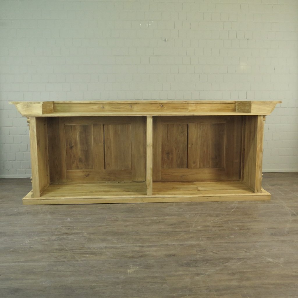 Theke Tresen Regal Bella Teakholz 3,00 m