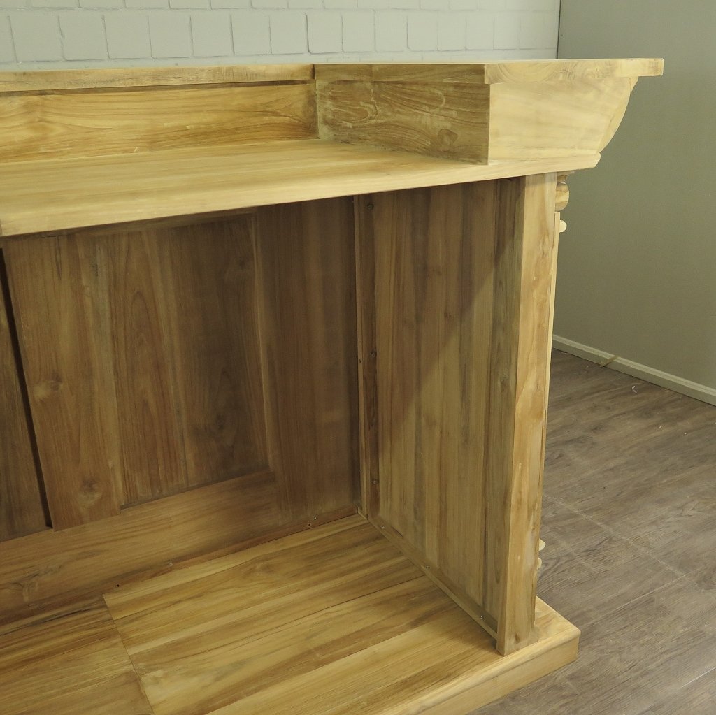 Theke Tresen Regal Bella Teakholz 3,00 m