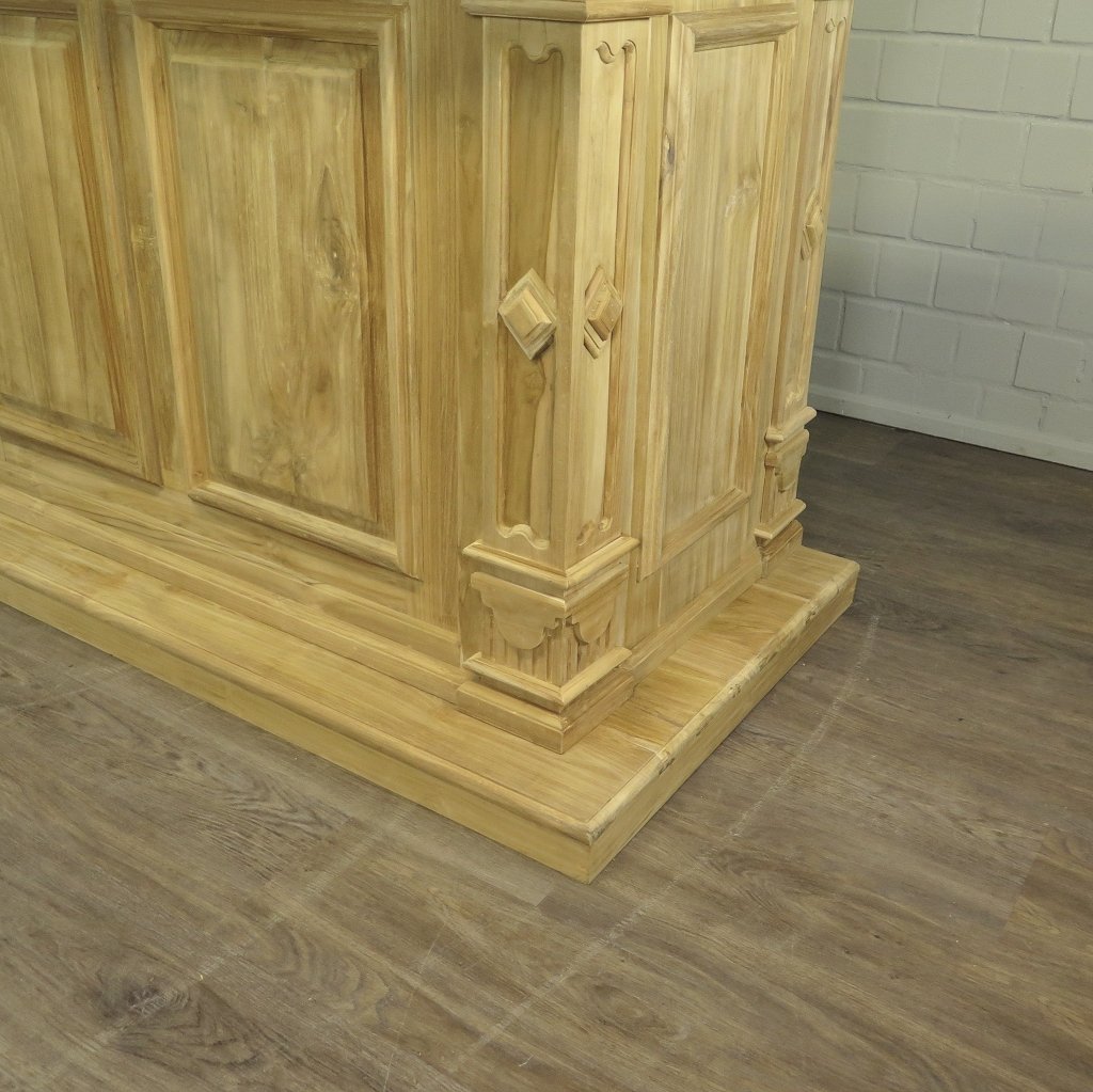 Theke Tresen Regal Bella Teakholz 3,00 m