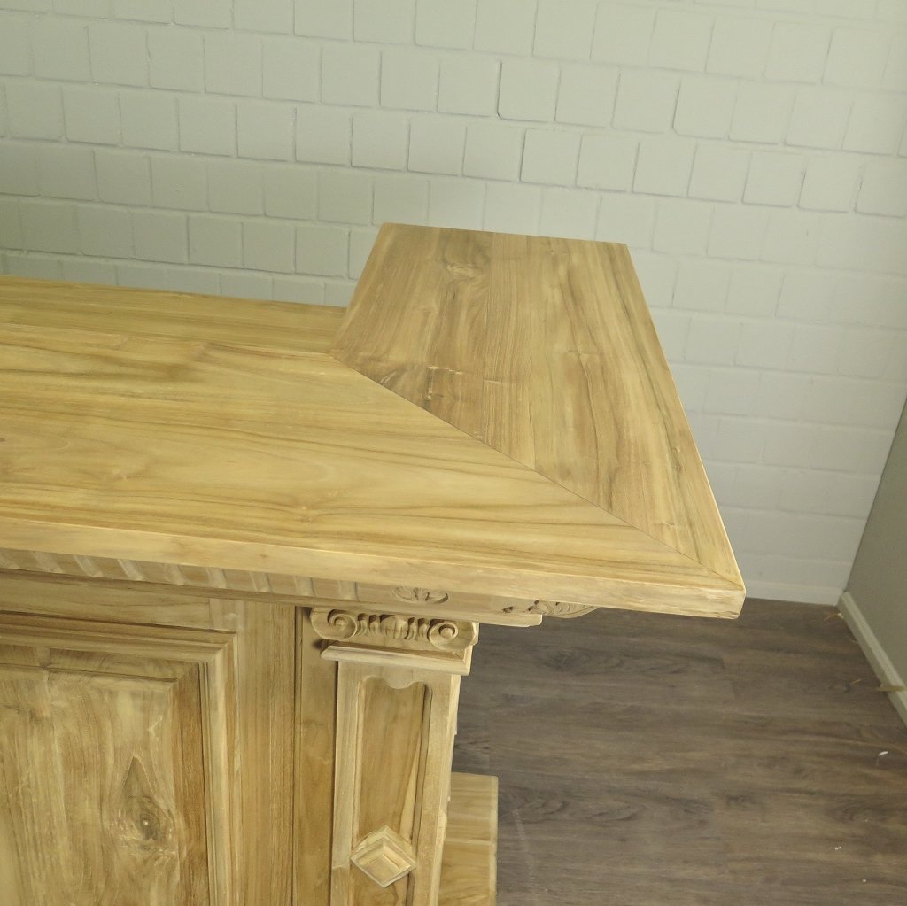 Theke Tresen Regal Bella Teakholz 3,00 m